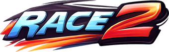 race 2 উষ্ণ বাদামি ব্র্যান্ড লোগো